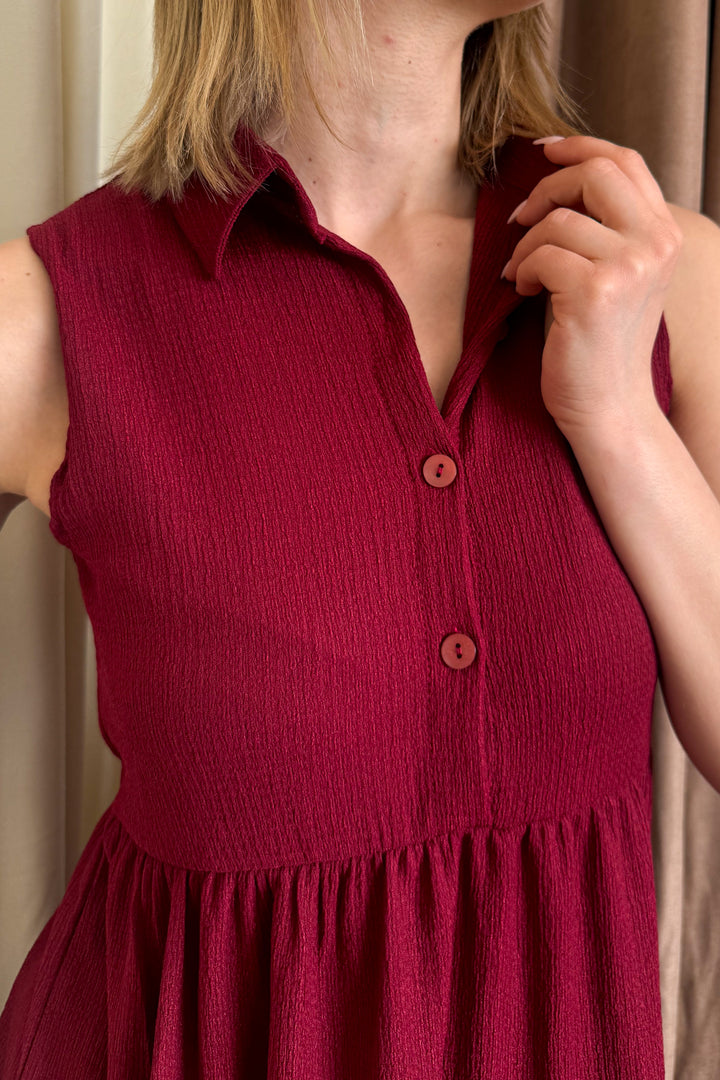 MPL Women's Front Buttoned Polo Neck Dress 5599 - Clovis