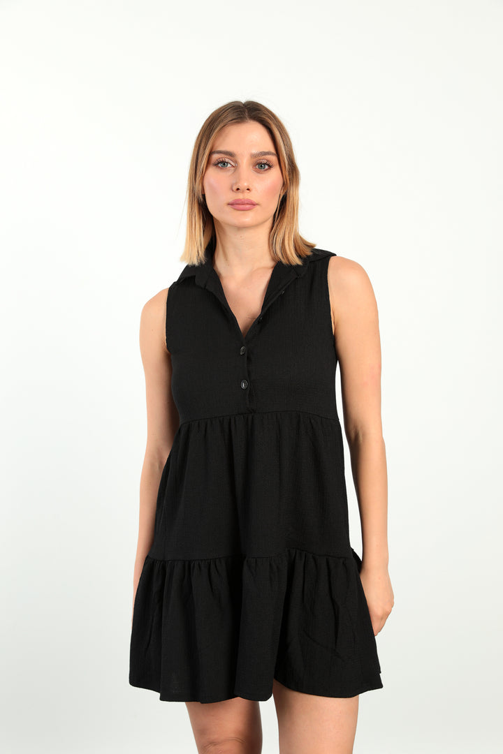 MPL Women's Front Buttoned Polo Neck Dress 5599 - Altrincham
