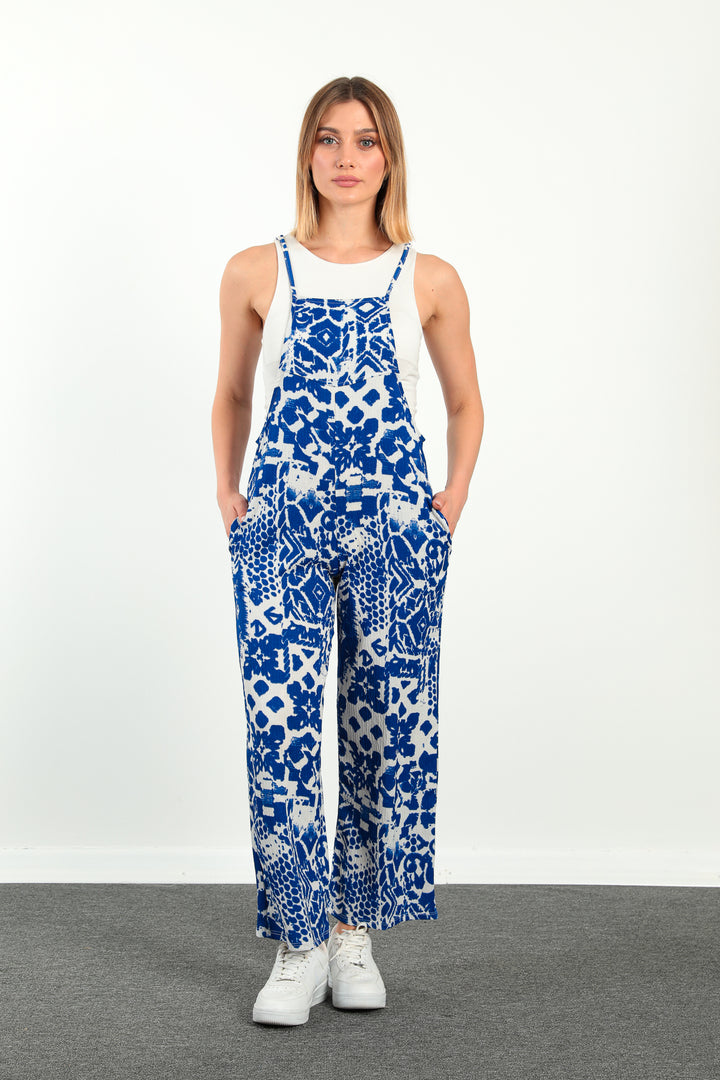 MPL Women's Printed Rasel Jumpsuit 5788 - Brentwood