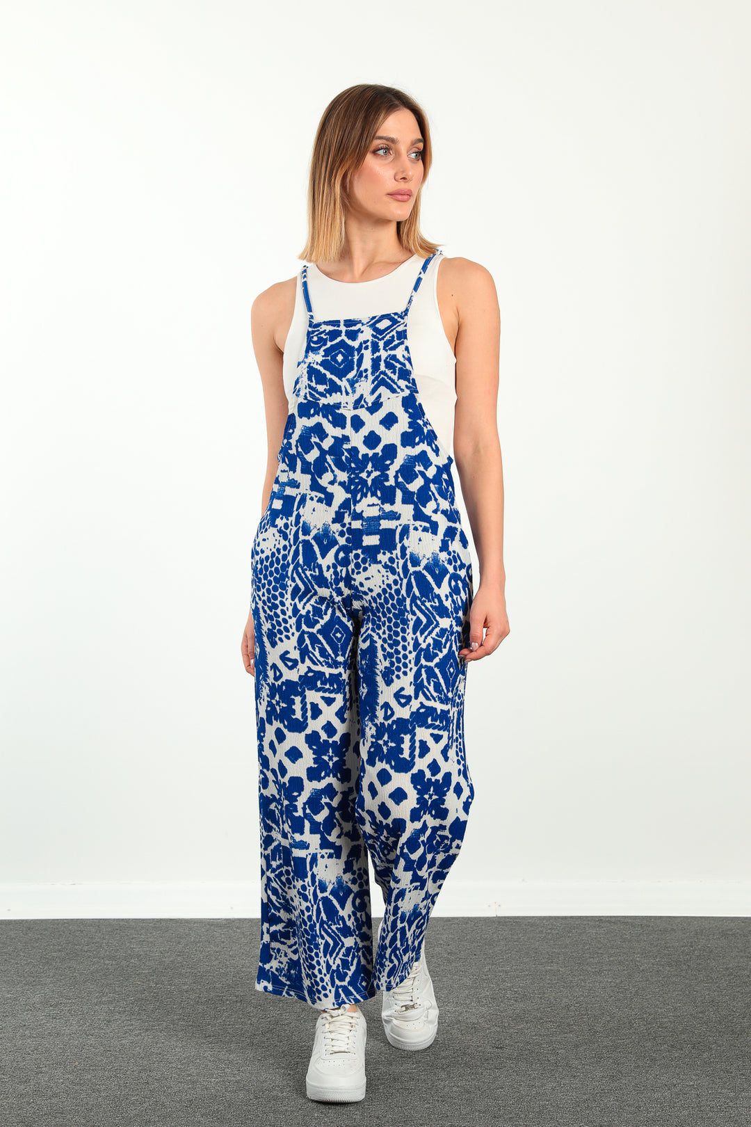 MPL Women's Printed Rasel Jumpsuit 5788 - Brentwood