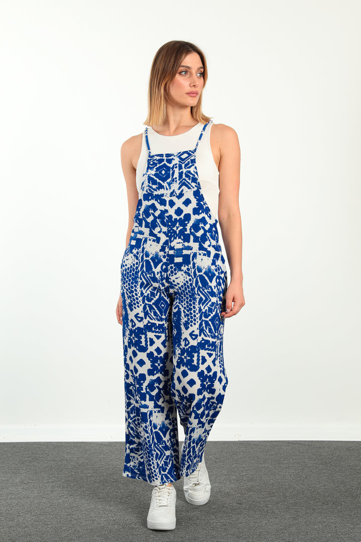MPL Women's Printed Rasel Jumpsuit 5788 - Brentwood