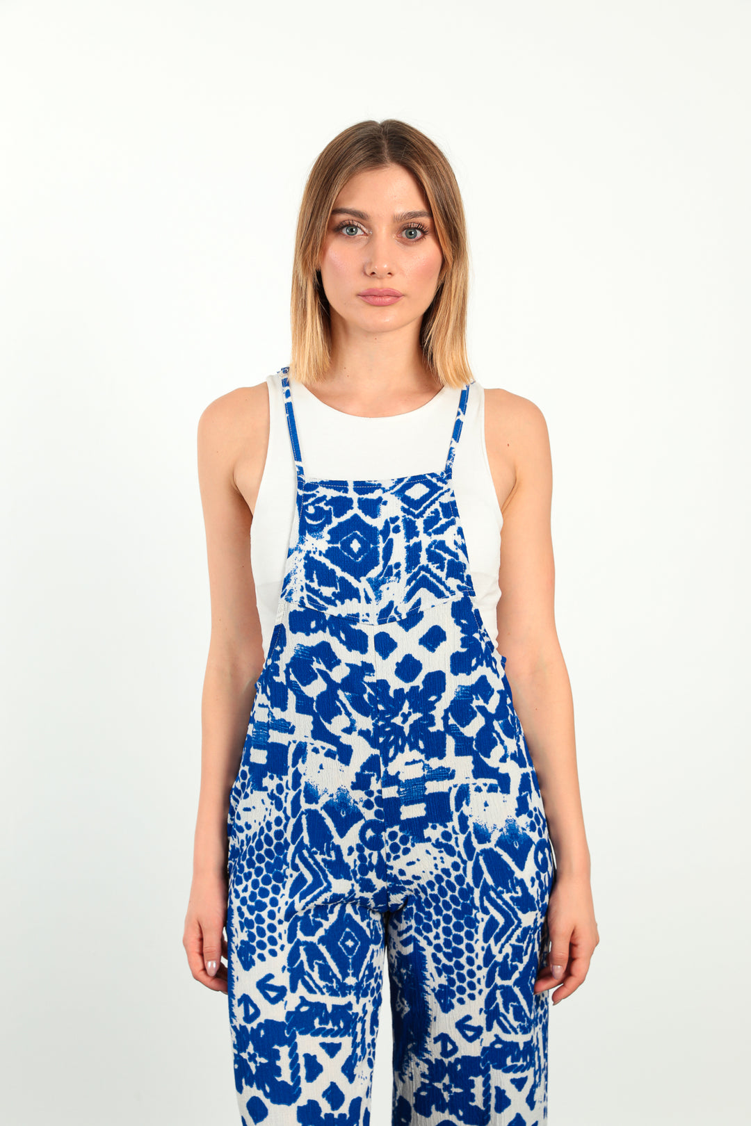 MPL Women's Printed Rasel Jumpsuit 5788 - Brentwood