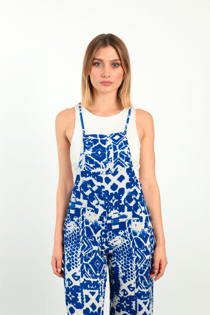 MPL Women's Printed Rasel Jumpsuit 5788 - Brentwood