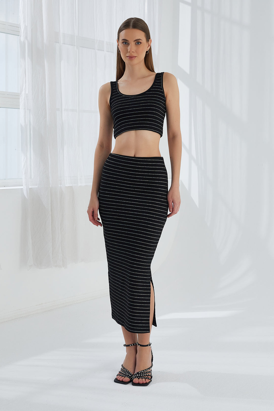 MPL Women's Striped Crop Top 5804 - Fall River