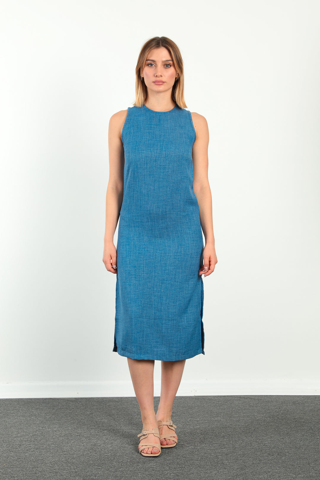MPL Woman's Slit Long Sleeveless Dress 5808 - Bragança