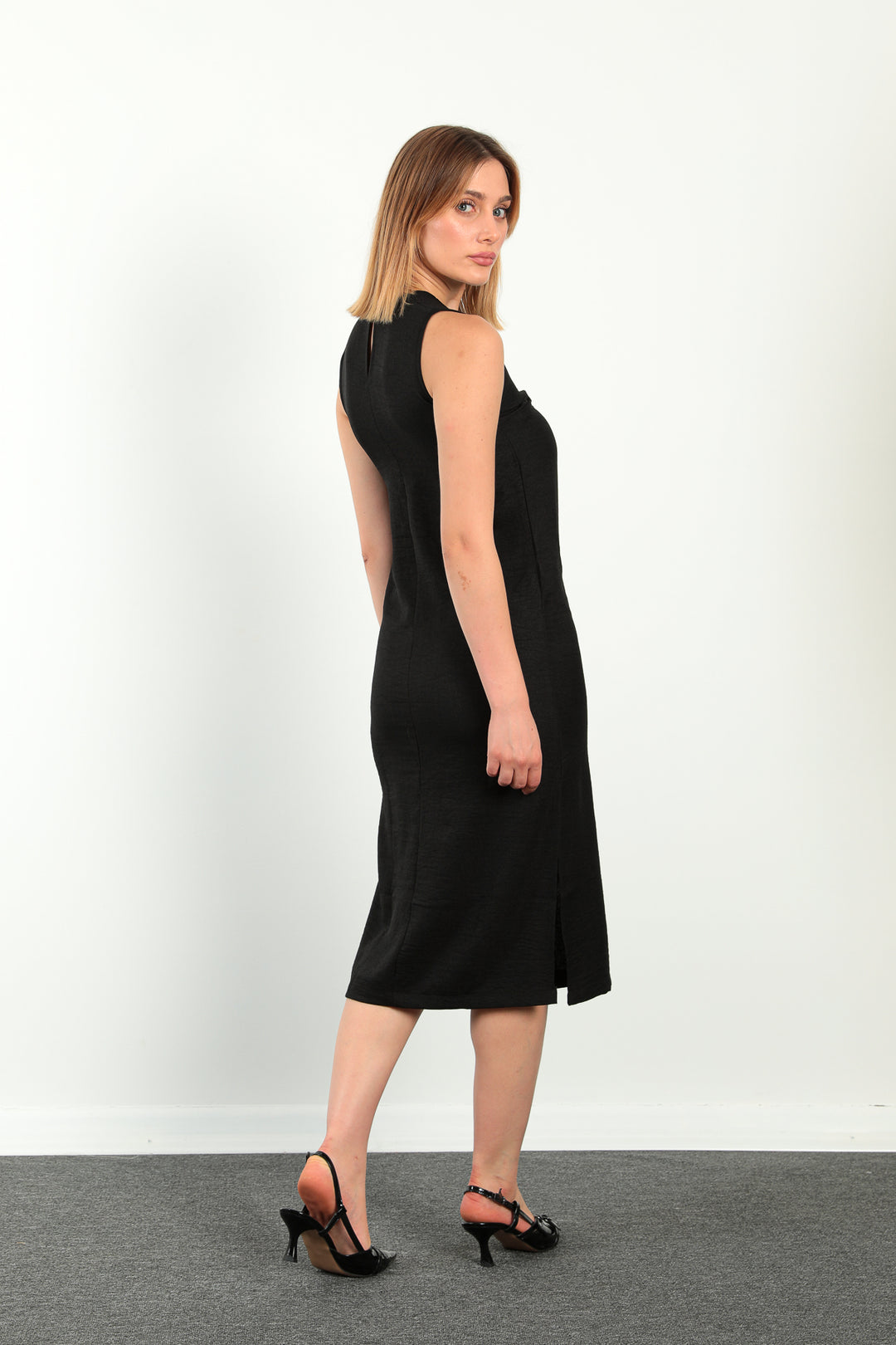MPL Woman's Slit Long Sleeveless Dress 5808 - Hampstead