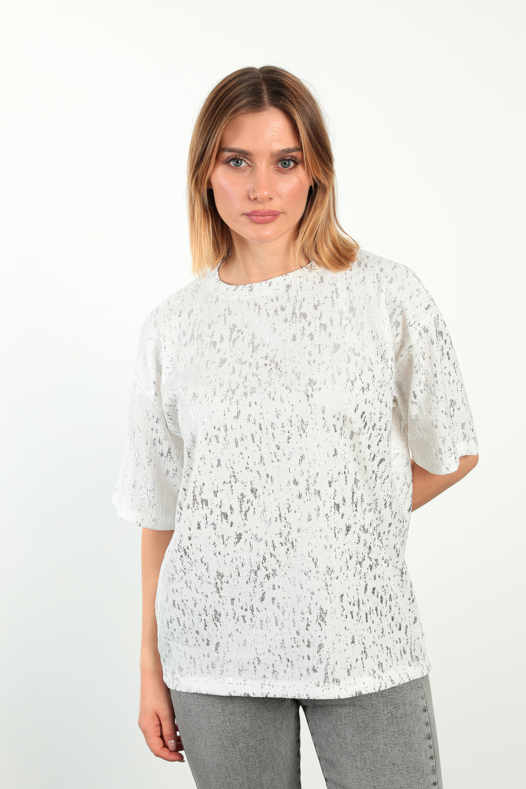 MPL Women's Bicycle Collar Glitter T-shirt 5816 - Barri