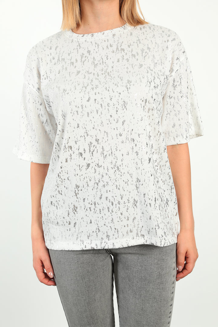 MPL Women's Bicycle Collar Glitter T-shirt 5816 - Barri