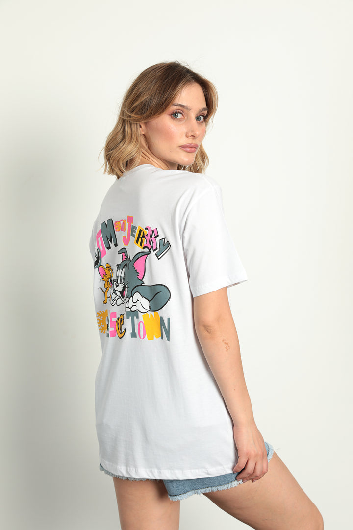 MPL Woman Tom And Jerry Printed T-shirt - Salem