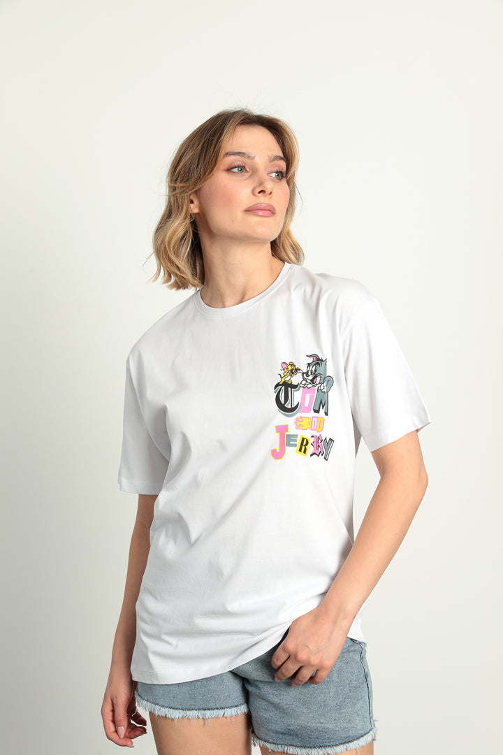 MPL Woman Tom And Jerry Printed T-shirt - Salem