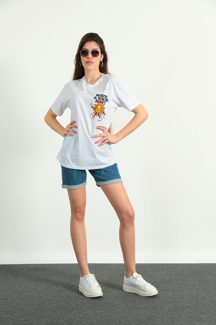 MPL Women's Flower Printed T-shirt - San Felipe del Progreso