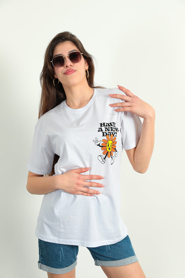 MPL Women's Flower Printed T-shirt - San Felipe del Progreso