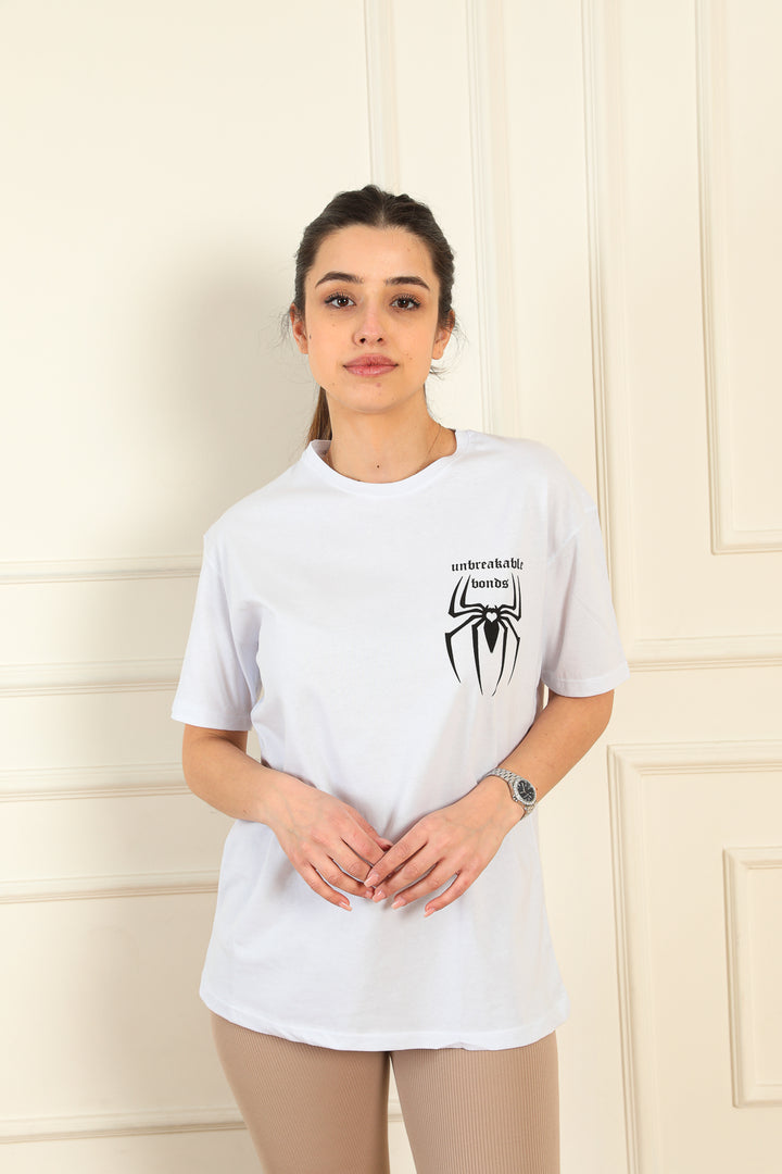 MPL Women's Heart-Shaped Spider Printed T-shirt - Wyoming