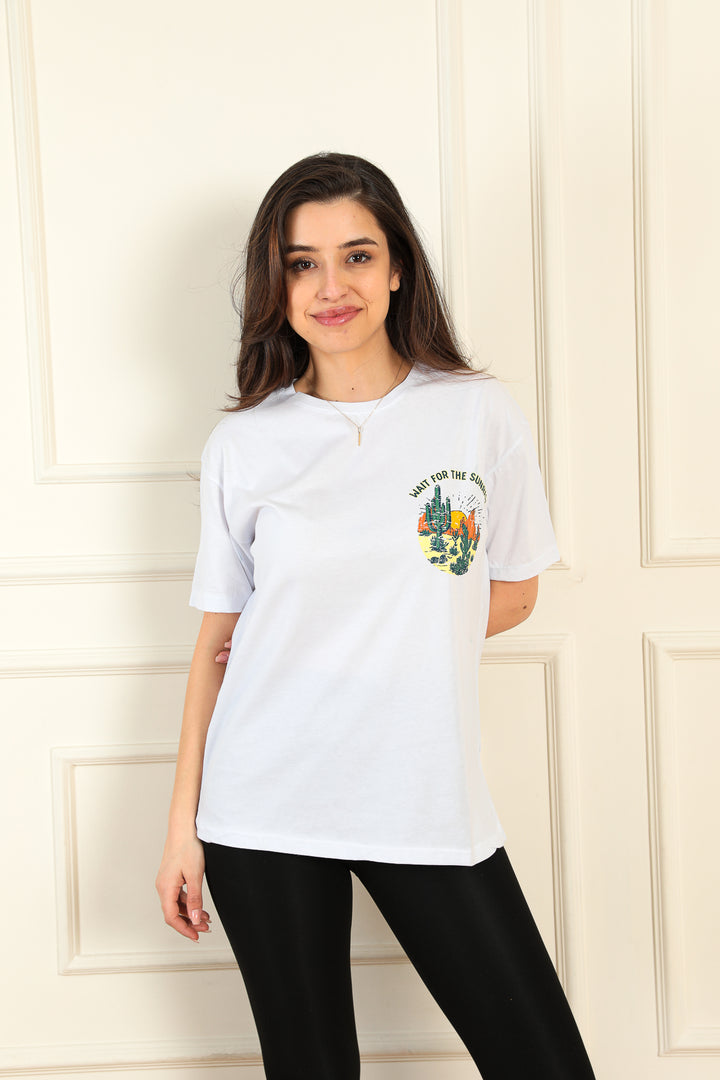 MPL Women's T-shirt with Cactus Print - Tizimín
