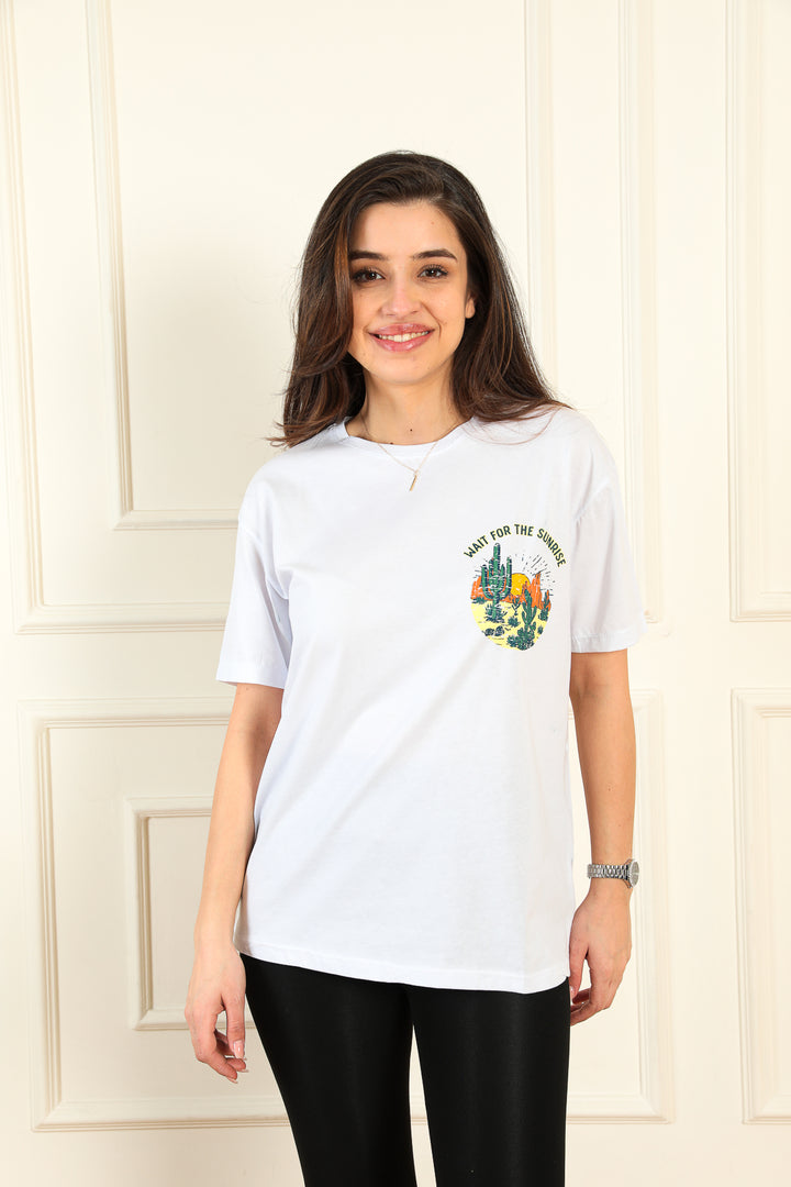MPL Women's T-shirt with Cactus Print - Tizimín