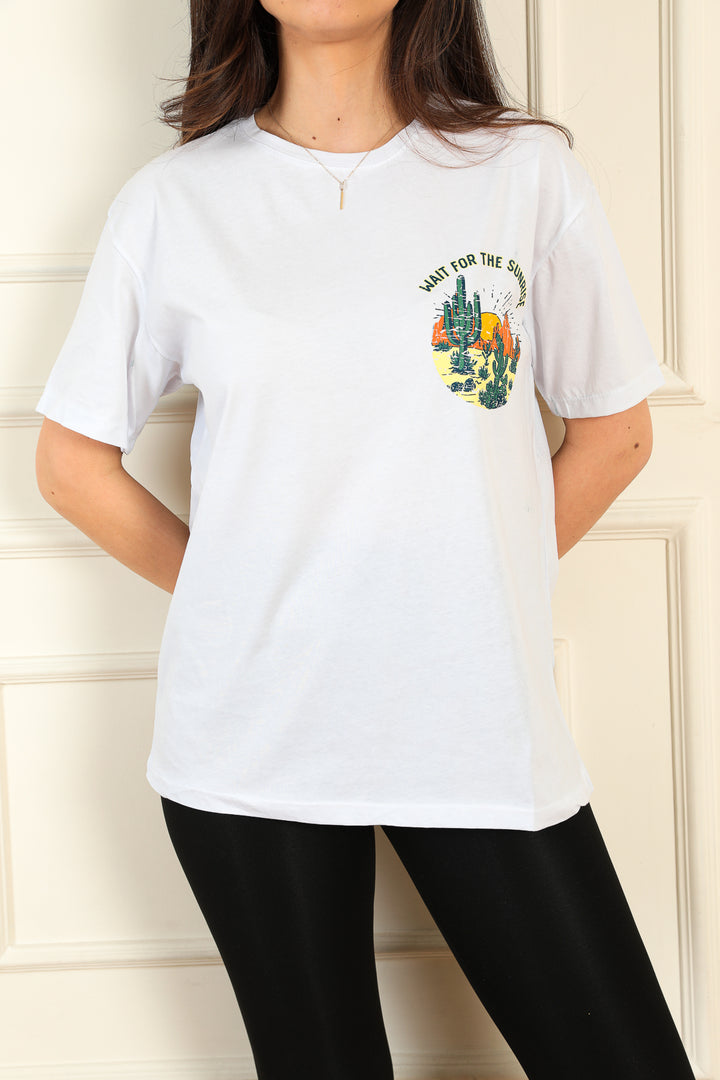 MPL Women's T-shirt with Cactus Print - Tizimín