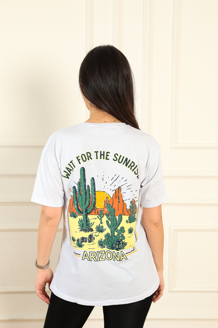 MPL Women's T-shirt with Cactus Print - Tizimín