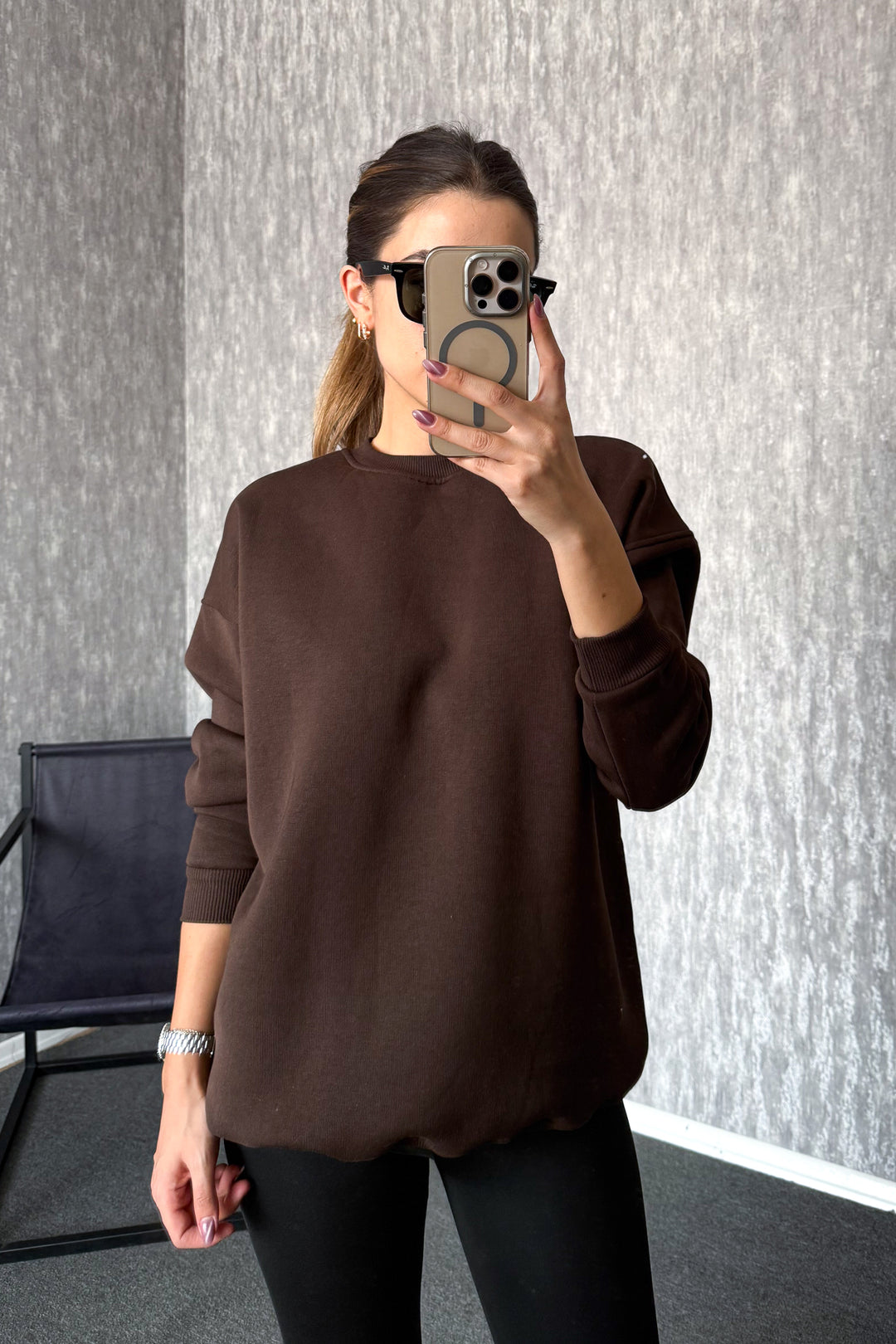 MPL Kadın 3 İp Oversıze Sweat 21620 - Eden Prairie