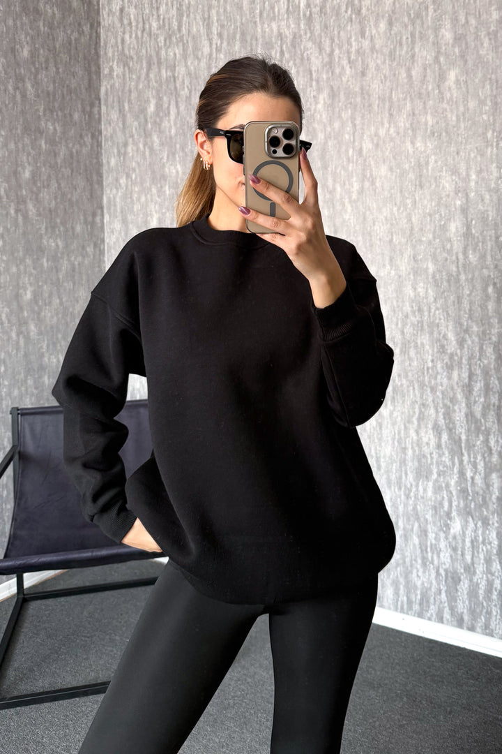 MPL Kadın 3 İp Oversıze Sweat 21620 - Lubny