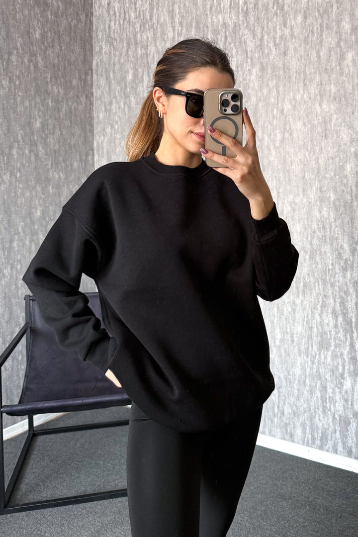 MPL Kadın 3 İp Oversıze Sweat 21620 - Lubny