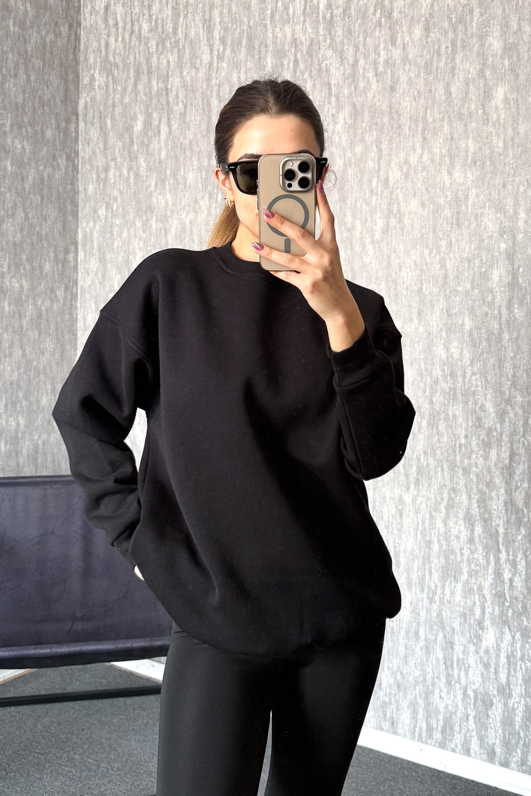 MPL Kadın 3 İp Oversıze Sweat 21620 - Lubny