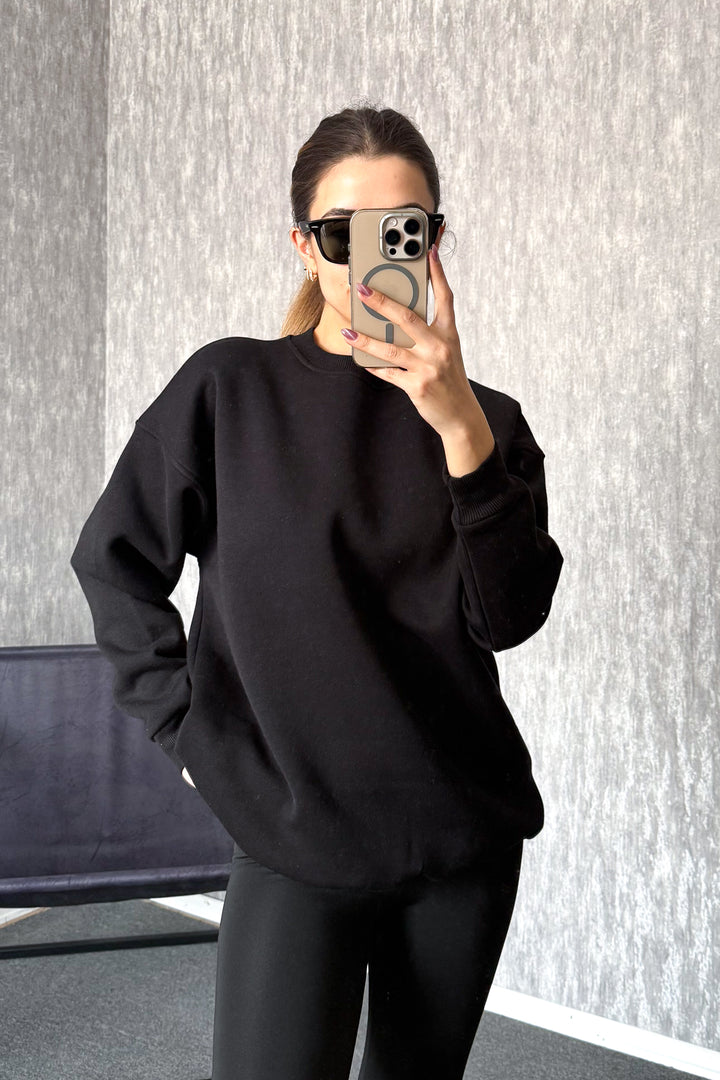 MPL Kadın 3 İp Oversıze Sweat 21620 - Lubny