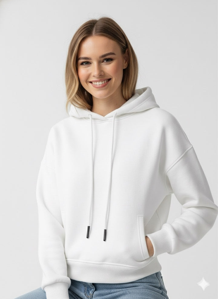 MPL Kadın Kapüşonlu 3 İp Crop Sweat - Arnold