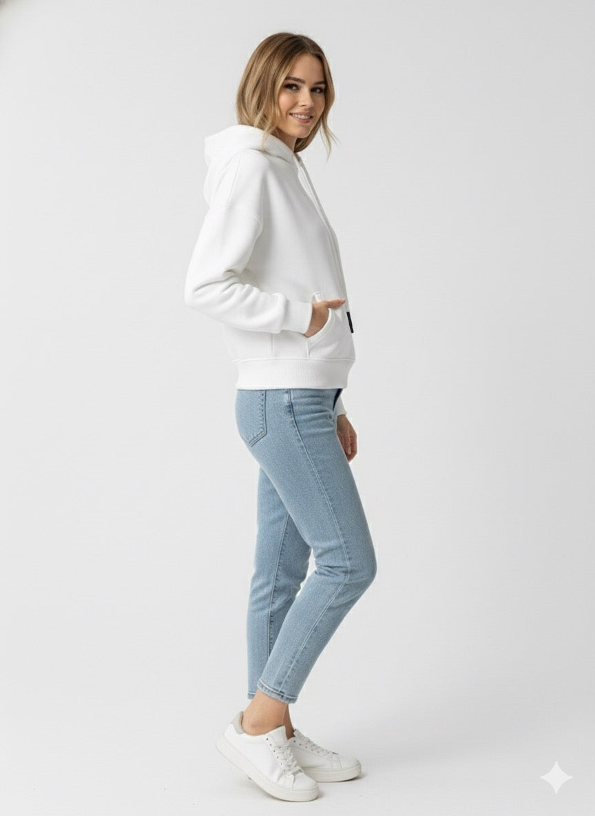 MPL Kadın Kapüşonlu 3 İp Crop Sweat - Arnold