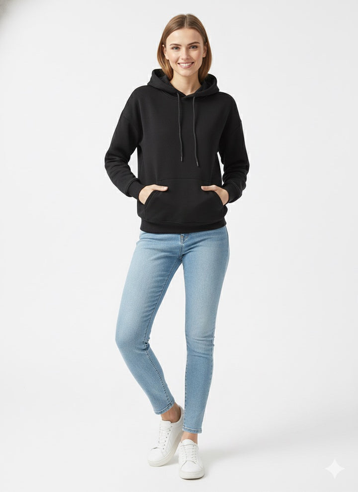 MPL Kadın Kapüşonlu 3 İp Crop Sweat - Zapopan