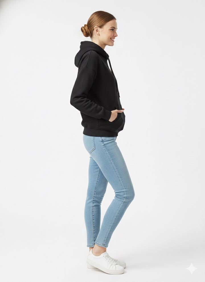 MPL Kadın Kapüşonlu 3 İp Crop Sweat - Zapopan