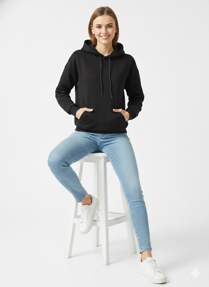 MPL Kadın Kapüşonlu 3 İp Crop Sweat - Zapopan