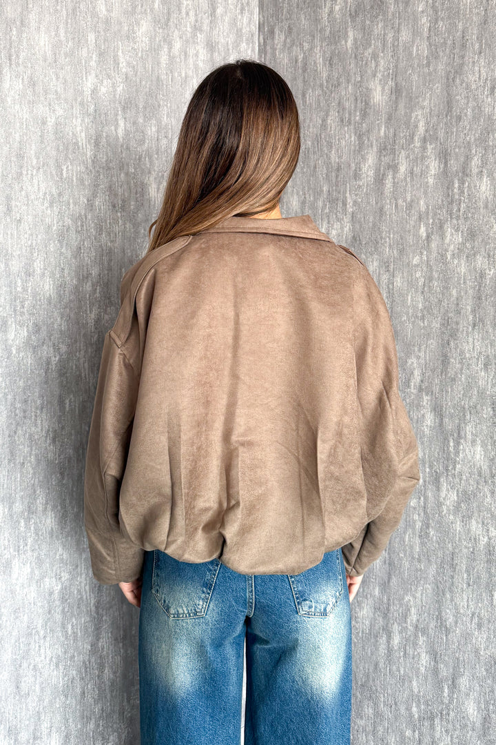 MPL Kadın Süet Bomber Mont 0730 - Elkhart