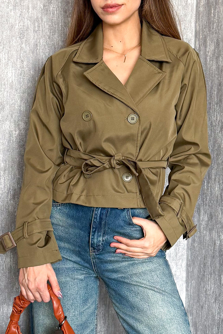 MPL Kadın Kısa Kuşaklı Trençkot 5970 - Lauderhill