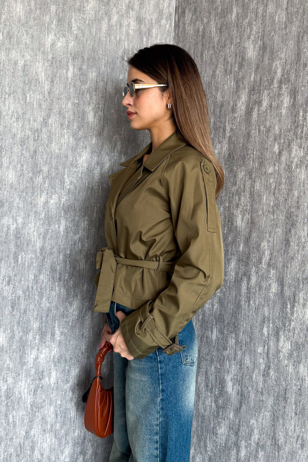 MPL Kadın Kısa Kuşaklı Trençkot 5970 - Lauderhill