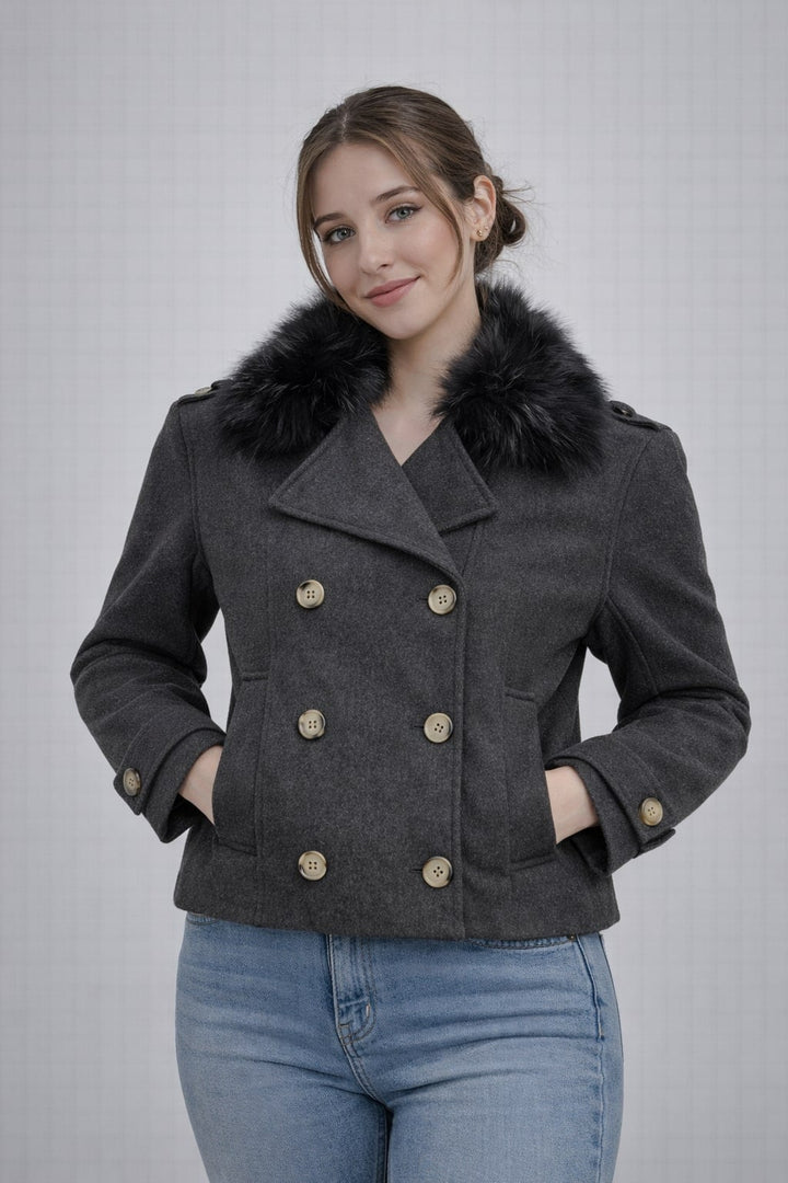 MPL Woman Coat with Fur Collar 60560 - Carlsbad