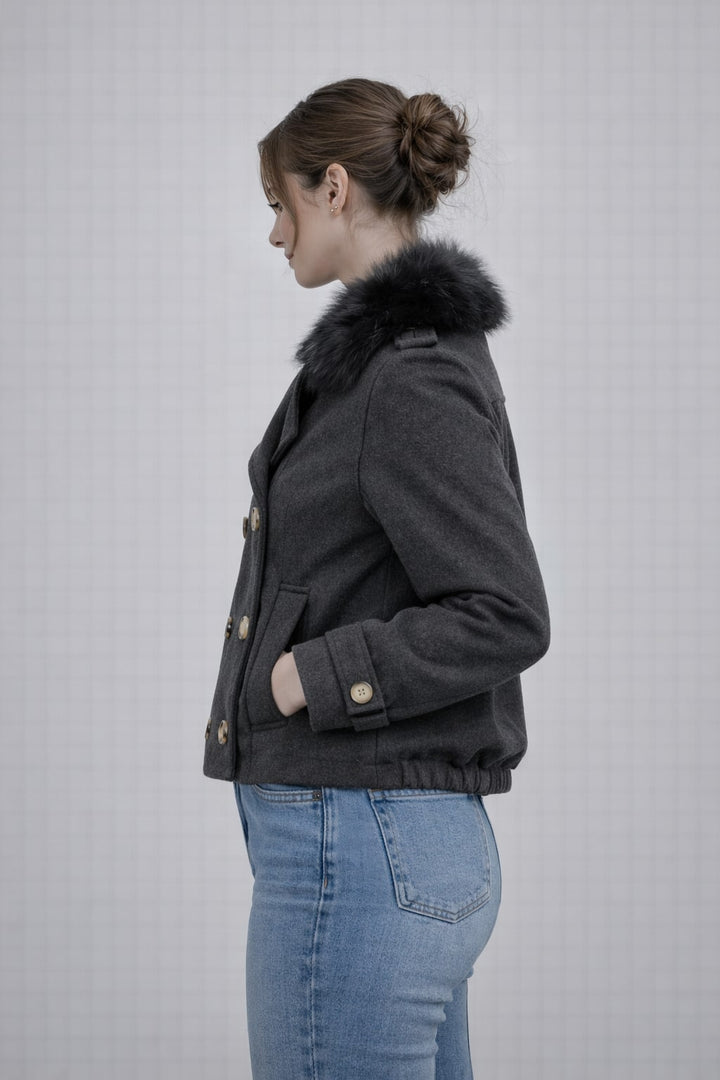 MPL Woman Coat with Fur Collar 60560 - Carlsbad