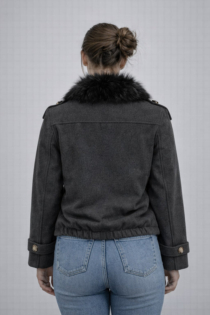 MPL Woman Coat with Fur Collar 60560 - Carlsbad