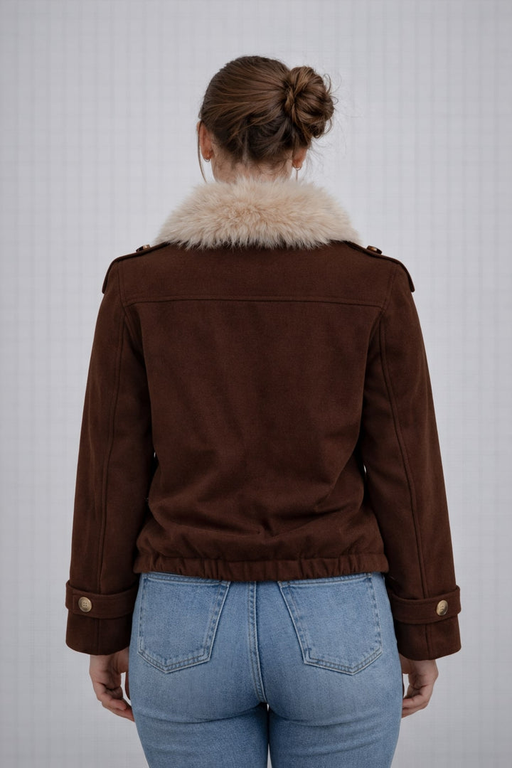 MPL Woman Coat with Fur Collar 60560 - Grove City