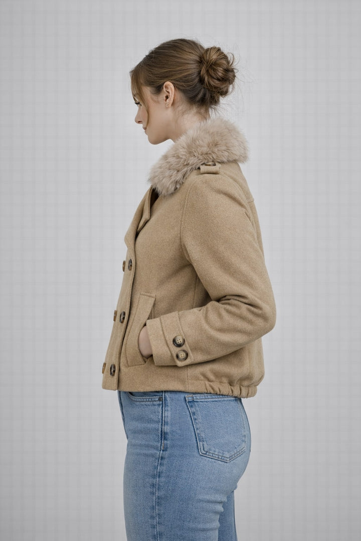 MPL Woman Coat with Fur Collar 60560 - Erlangen