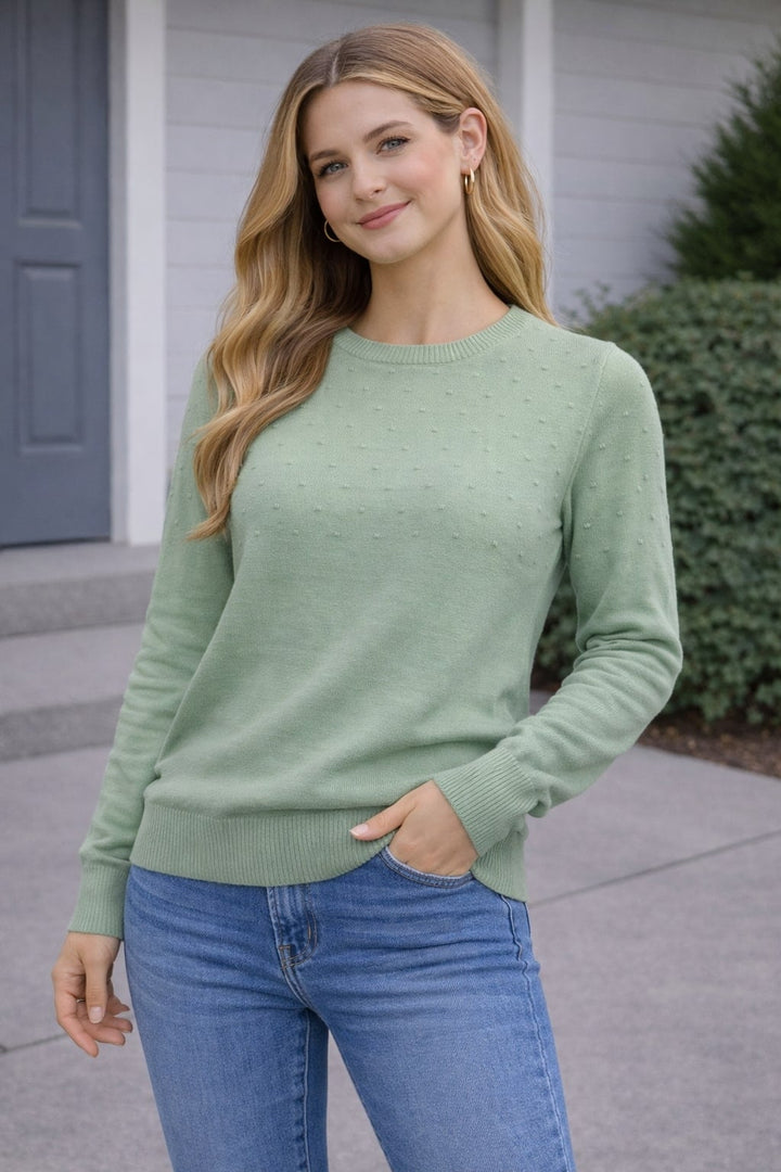 MPL Woman Top Pom Pom Patterned Sweater 4157 - Abilene