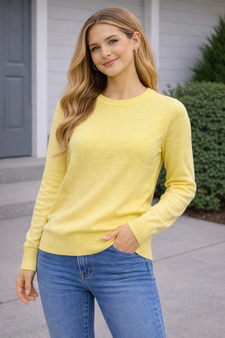 MPL Woman Top Pom Pom Patterned Sweater 4157 - Besançon