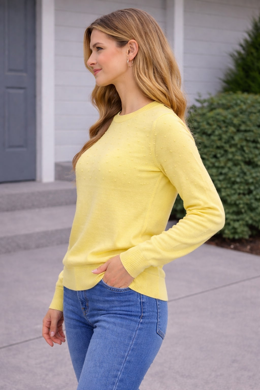 MPL Woman Top Pom Pom Patterned Sweater 4157 - Besançon