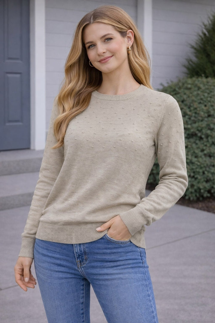 MPL Woman Top Pom Pom Patterned Sweater 4157 - Richmond