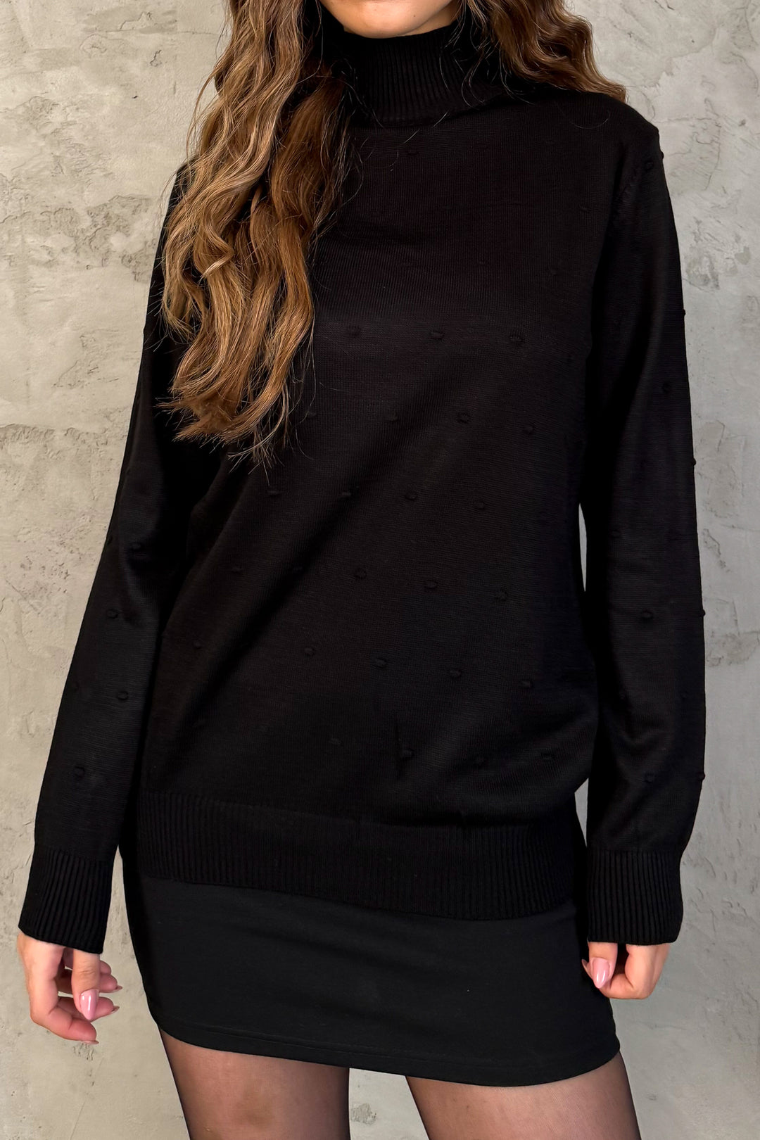 MPL Woman Pom Pom Patterned Half Fisherman Sweater 5200 - Reggio di Calabria