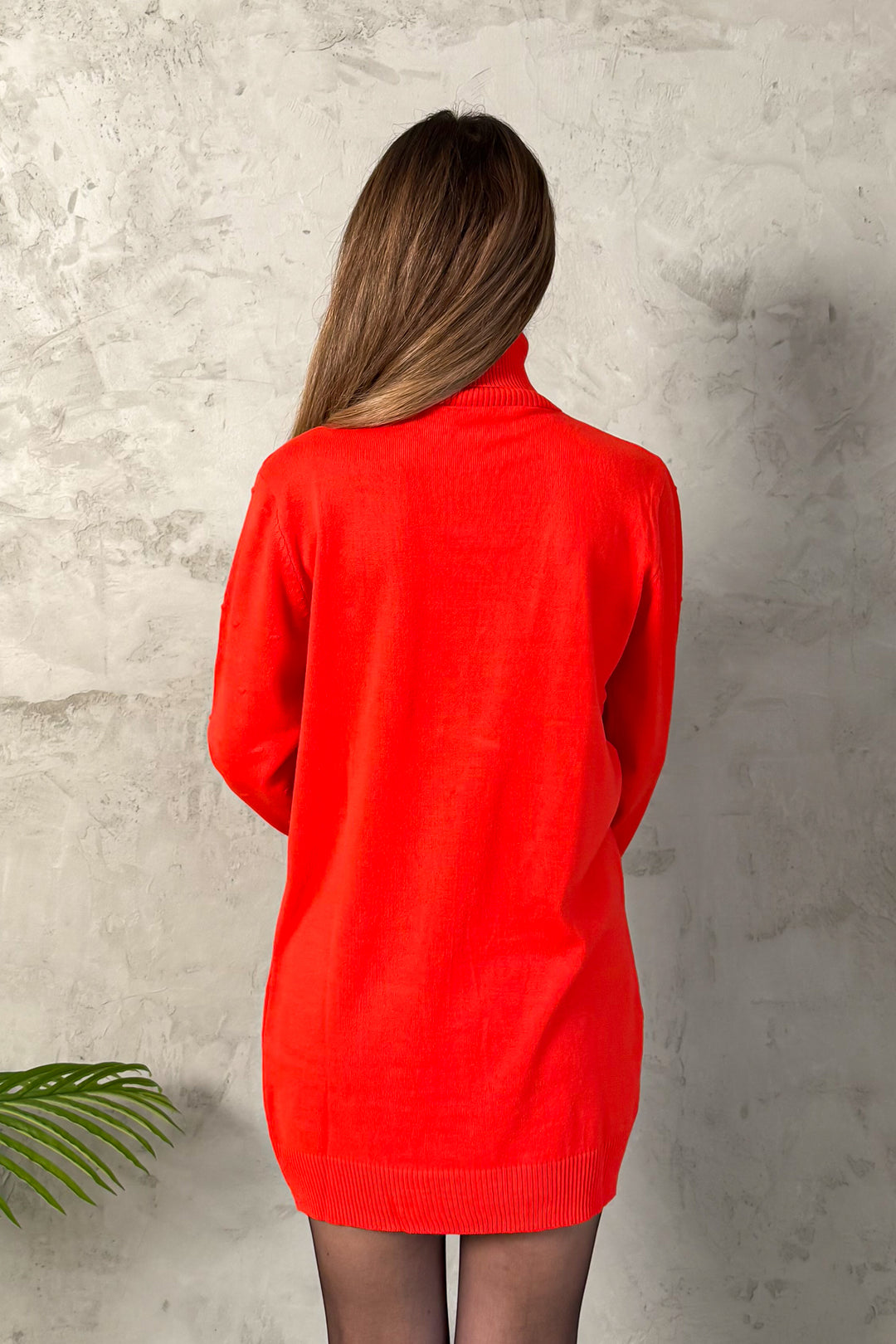 MPL Woman Pom Pom Patterned Fisherman Collar Knit Tunic 5211 - Saint-Maur-des-Fossés