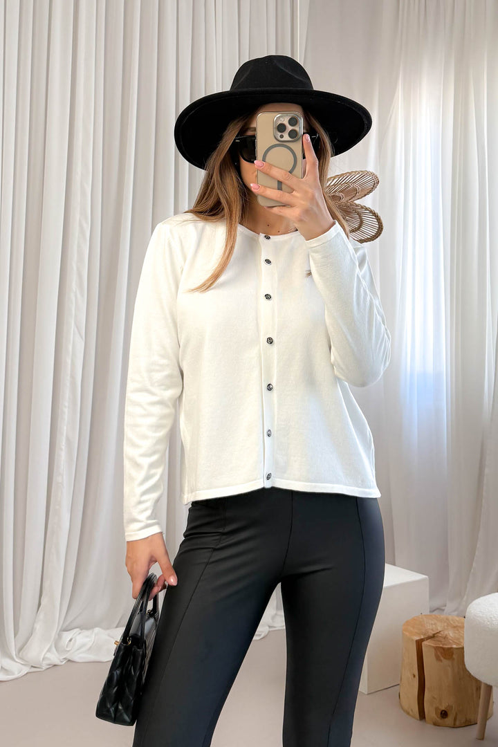 MPL Women's Buttoned Loose Cardigan 5705 - Weimar