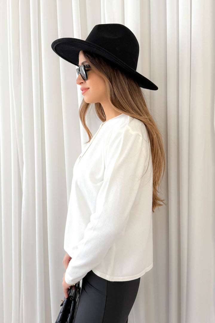 MPL Women's Buttoned Loose Cardigan 5705 - Weimar