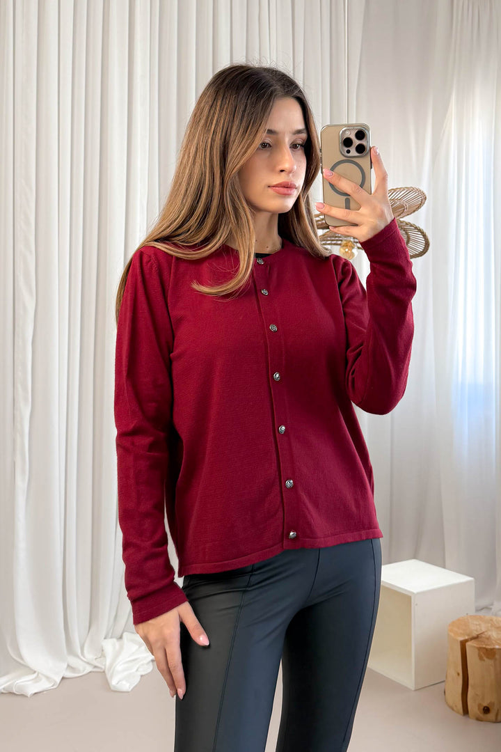 MPL Women's Buttoned Loose Cardigan 5705 - Monterey Park