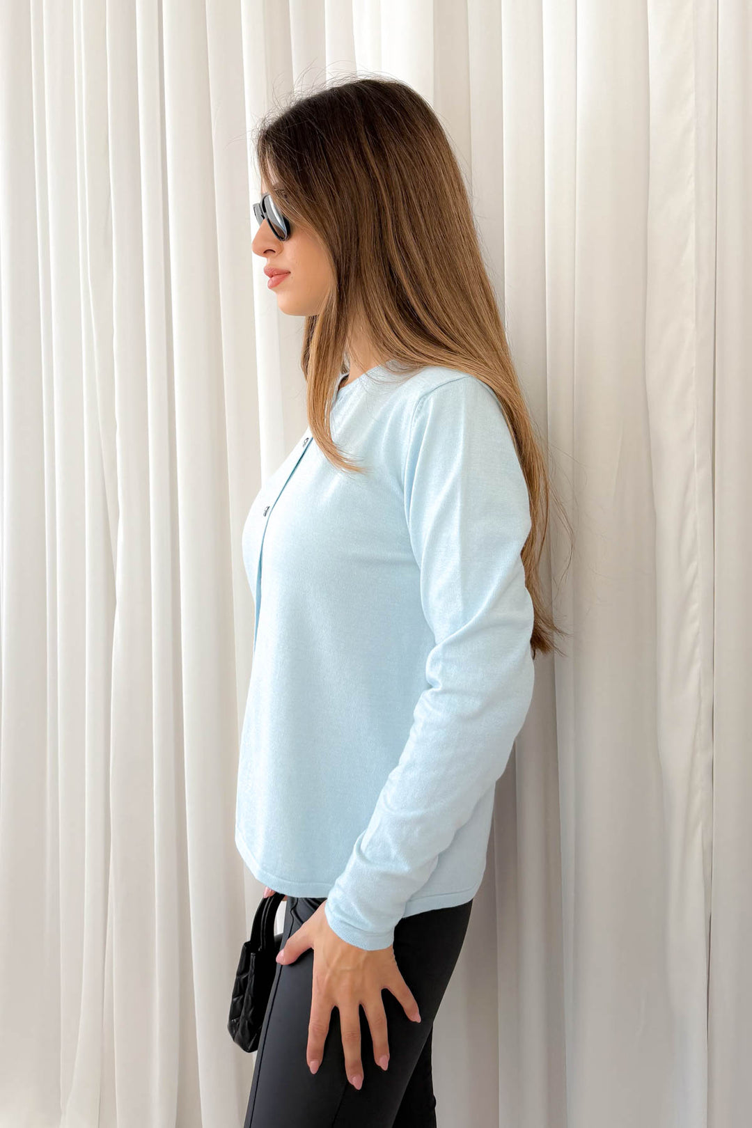 MPL Women's Buttoned Loose Cardigan 5705 - Abertawe