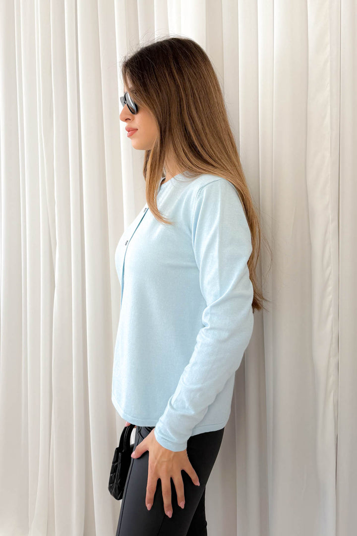 MPL Women's Buttoned Loose Cardigan 5705 - Abertawe